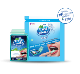 FreshMeltz Instant Mouth Freshener Mint Flavoured Minis 10’s