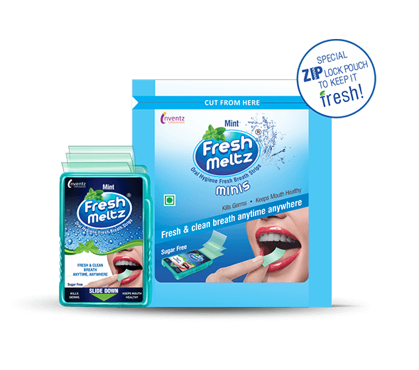 FreshMeltz Instant Mouth Freshener Mint Flavoured Minis 10’s