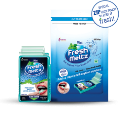 FreshMeltz Instant Mouth Freshener Strips Mint Flavoured 25’s