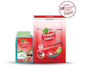 FreshMeltz Instant Mouth Freshener Strips Paan Flavoured 25’s