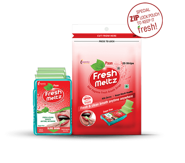 FreshMeltz Instant Mouth Freshener Strips Paan Flavoured 25’s