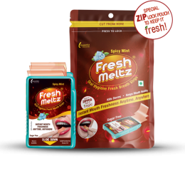 FreshMeltz Instant Mouth Freshener Strips Cinnamon Flavoured 25’s