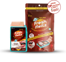 FreshMeltz Instant Mouth Freshener Strips Cinnamon Flavoured 25’s