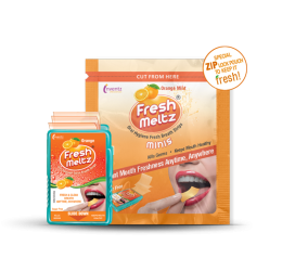 FreshMeltz Instant Mouth Freshener Orange Flavoured Minis 10’s